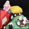 Tractor Girl Cake